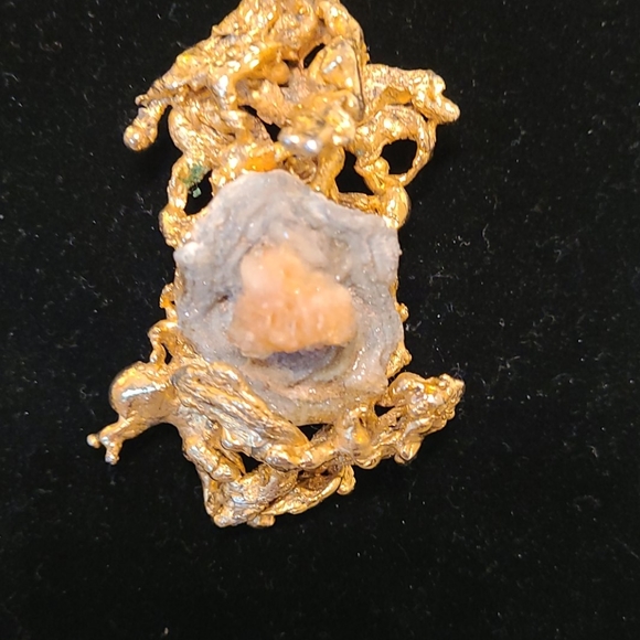 Ultra Modernist Brutalist Pendant Necklace - Picture 5 of 10